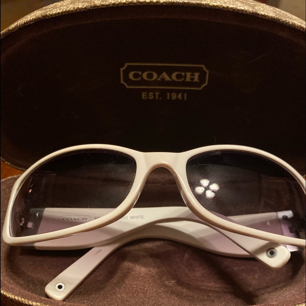 Coach Abigail White Sunglasses